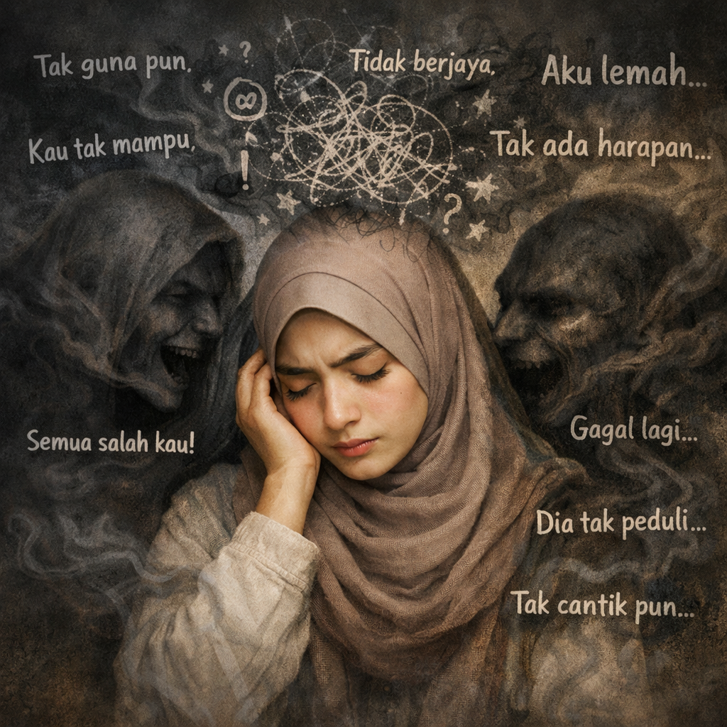 Cara Hilangkan Bisikan Negatif Dalam Fikiran (Panduan Lengkap & Berkesan)